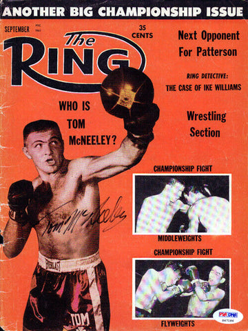 Tom McNeeley Autographed Signed The Ring Magazine Cover PSA/DNA #S47186