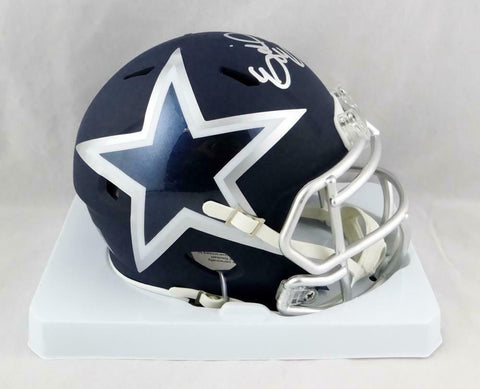 Ezekiel Elliott Signed Dallas Cowboys AMP Speed Mini Helmet- Beckett Auth *S