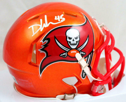 Devin White Autographed Tampa Bay Bucs Flash Speed Mini Helmet-Beckett W Holo