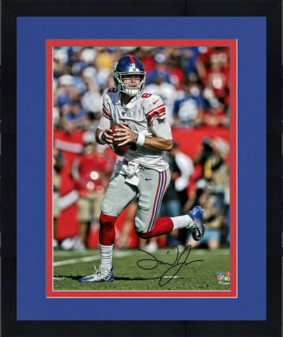 Framed Daniel Jones New York Giants Autographed 8" x 10" Vertical Photograph