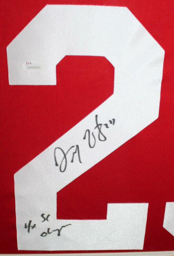 DARREN MCCARTY Signed & Inscribed Detroit Red Wings Red Adidas PRO Jersey-  4x SC