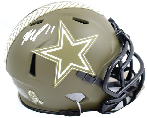Micah Parsons Autographed Cowboys Salute to Service Speed Mini Helmet- Fanatics