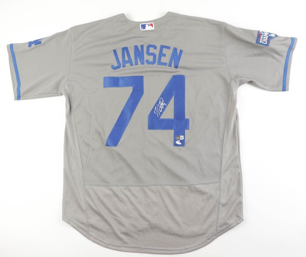 Kenley Jansen Signed Los Angeles Dodgers Jersey (Beckett & PSA) Ex