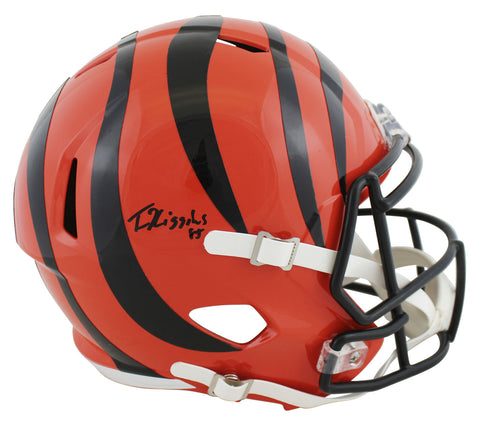 Bengals Tee Higgins Authentic Signed Full Size Speed Rep Helmet BAS Witnessed
