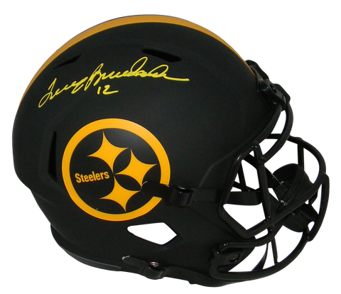 TERRY BRADSHAW SIGNED PITTSBURGH STEELERS ECLIPSE FULL SIZE SPEED HELMET BECKETT