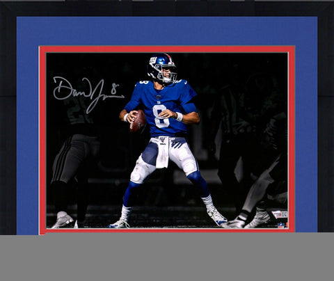 Framed Daniel Jones New York Giants Autographed 11" x 14" Spotlight Photograph