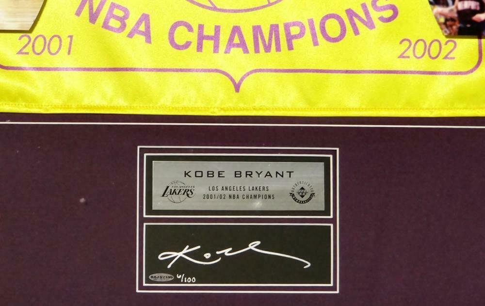 Kobe Bryant Autographed Signed Framed Los Angeles Lakers, 60% OFF