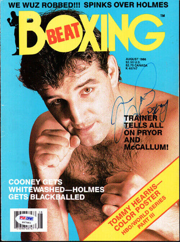 Gerry Cooney Autographed Signed Boxing Beat Magazine Cover PSA/DNA #S47483