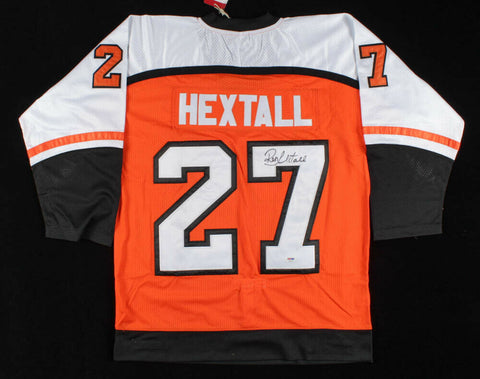 Ron Hextall Signed Philadelphia Flyers Jersey (PSA COA) Playing Career 1984-1999