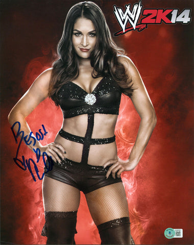 Brie Bella Authentic Signed 11x14 WWE Photo Autographed BAS #BJ084565
