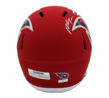 Rashaan Evans Signed Tennessee Titans Speed Full Size AMP NFL Helmet Inscription