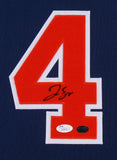 George Springer Signed Astros 35x43 Custom Framed Jersey JSA COA / Springer Holo