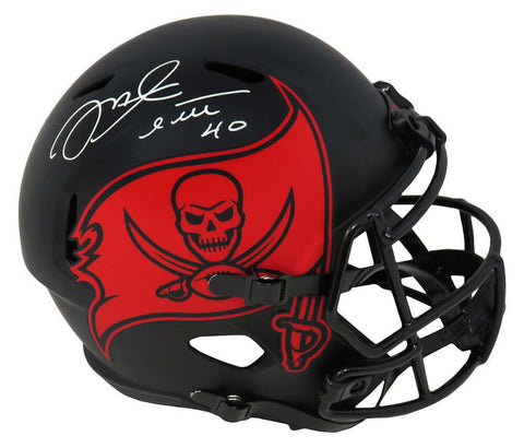 Mike Alstott Signed Tampa Bay Buccaneers Eclipse Riddell F/S Speed Rep Helmet-SS