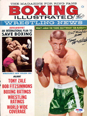 Tom McNeeley Autographed Boxing Illustrated Magazine Cover PSA/DNA #S47198