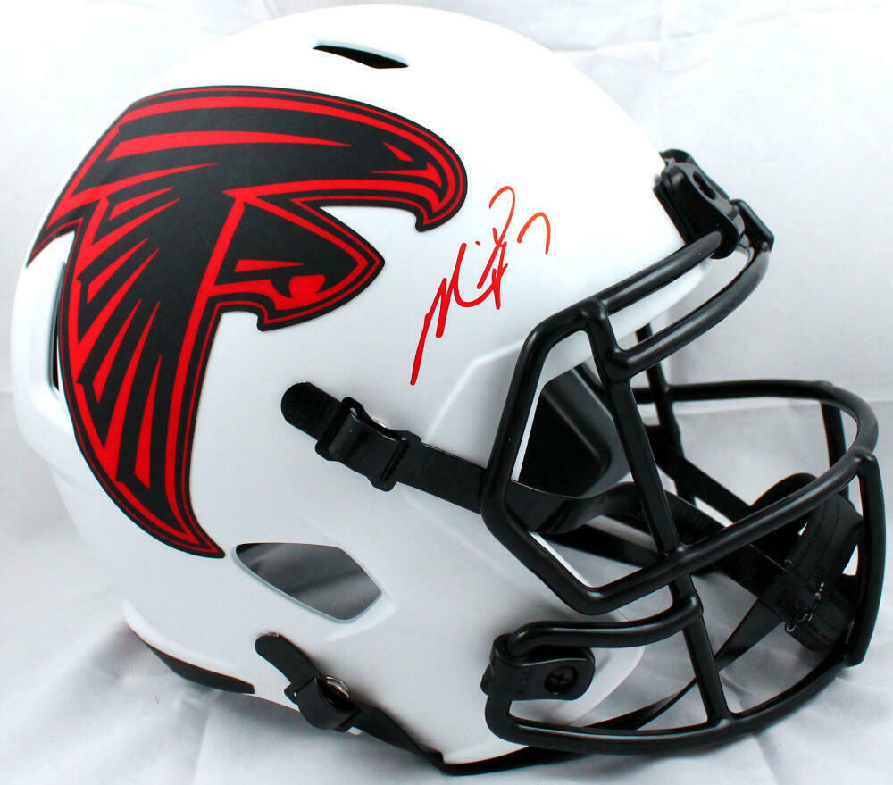 Michael Vick Autographed/Signed Mini Helmet JSA COA Atlanta Falcons Flash