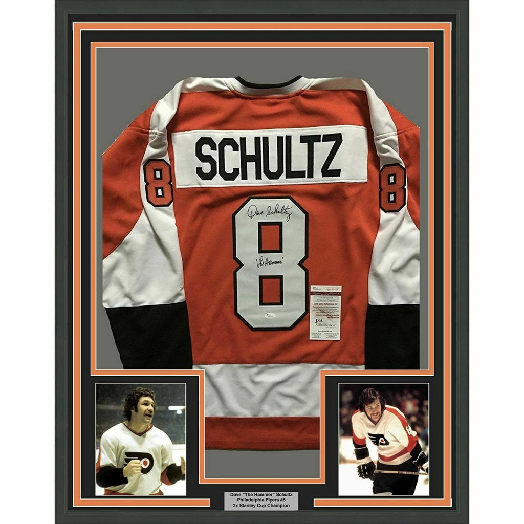 Dave Schultz Signed Philadelphia Flyers Jersey Inscribed The Hammer (JSA  COA)