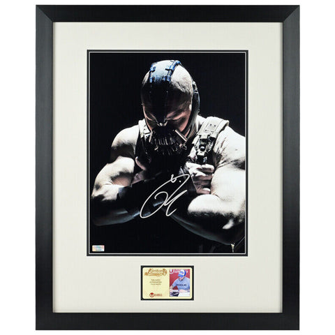Tom Hardy Autographed 2012 The Dark Knight Rises Bane Shadows 11x14 Framed Photo