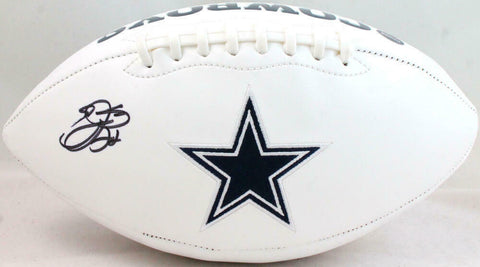 Emmitt Smith Autographed Dallas Cowboys Logo Football- Beckett W Hologram *Black