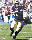TAYSOM HILL AUTOGRAPHED 16X20 PHOTO NEW ORLEANS SAINTS BECKETT BAS STOCK #177452