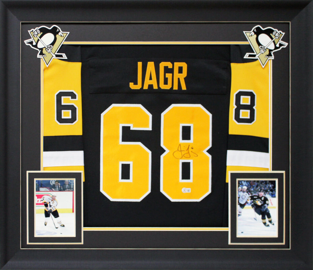 Jaromir Jagr Pittsburgh Penguins Autographed Black Fanatics Breakaway Jersey  - Autographed NHL Jerseys at 's Sports Collectibles Store