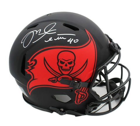 Mike Alstott Signed Tampa Bay Buccaneers Speed Authentic Eclipse NFL Helmet