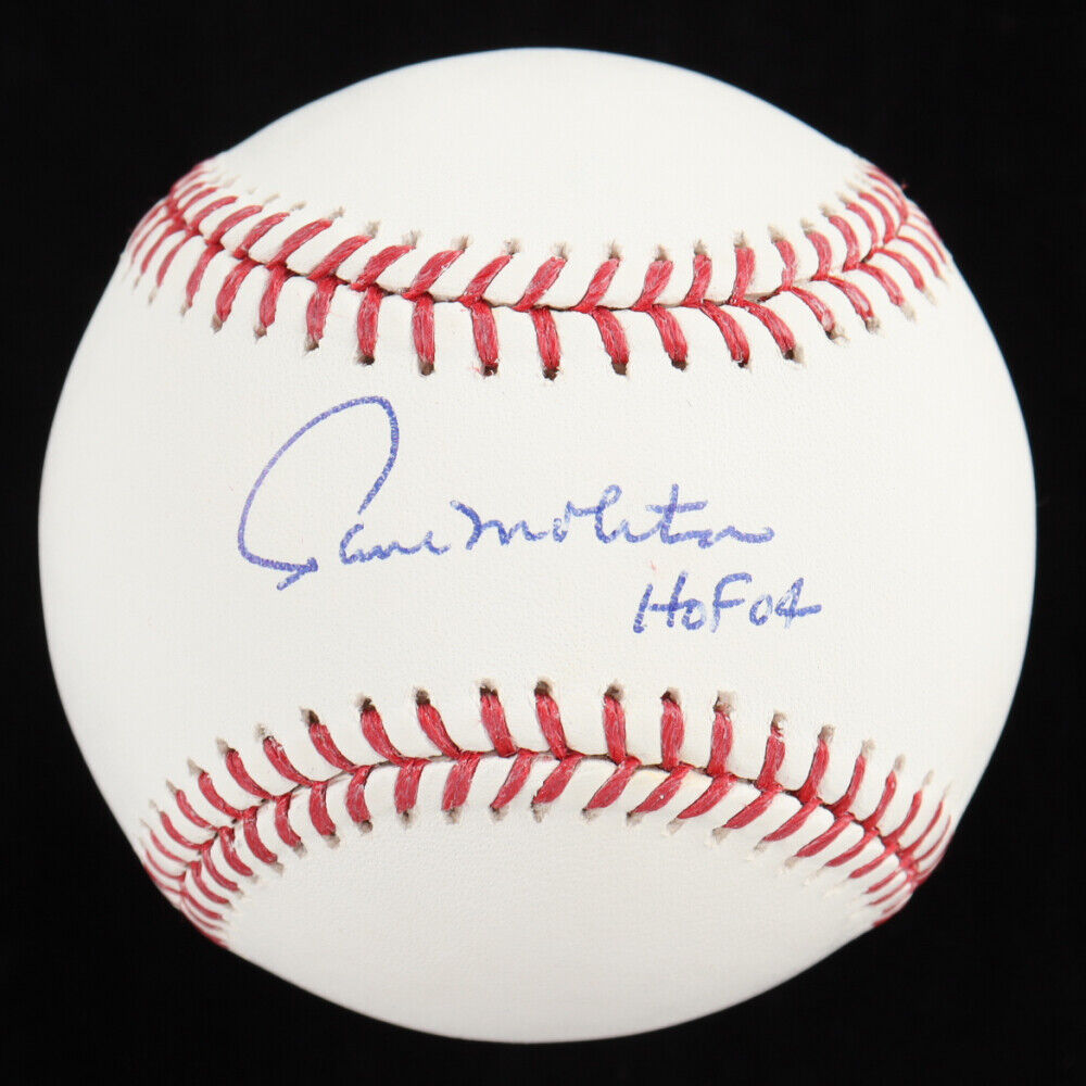 Autographed/Signed Paul Molitor Milwaukee Pinstirpe Baseball