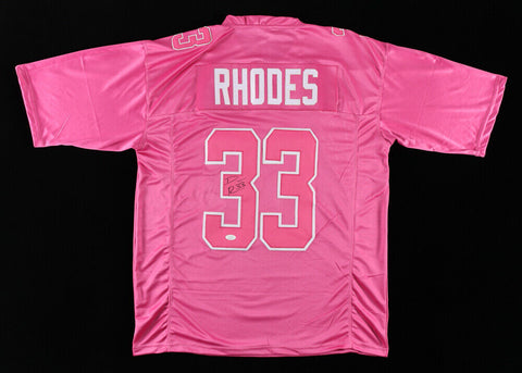 Dominic Rhodes Signed Indianapolis Colt Breast Cancer Awareness Jersey (JSA COA)