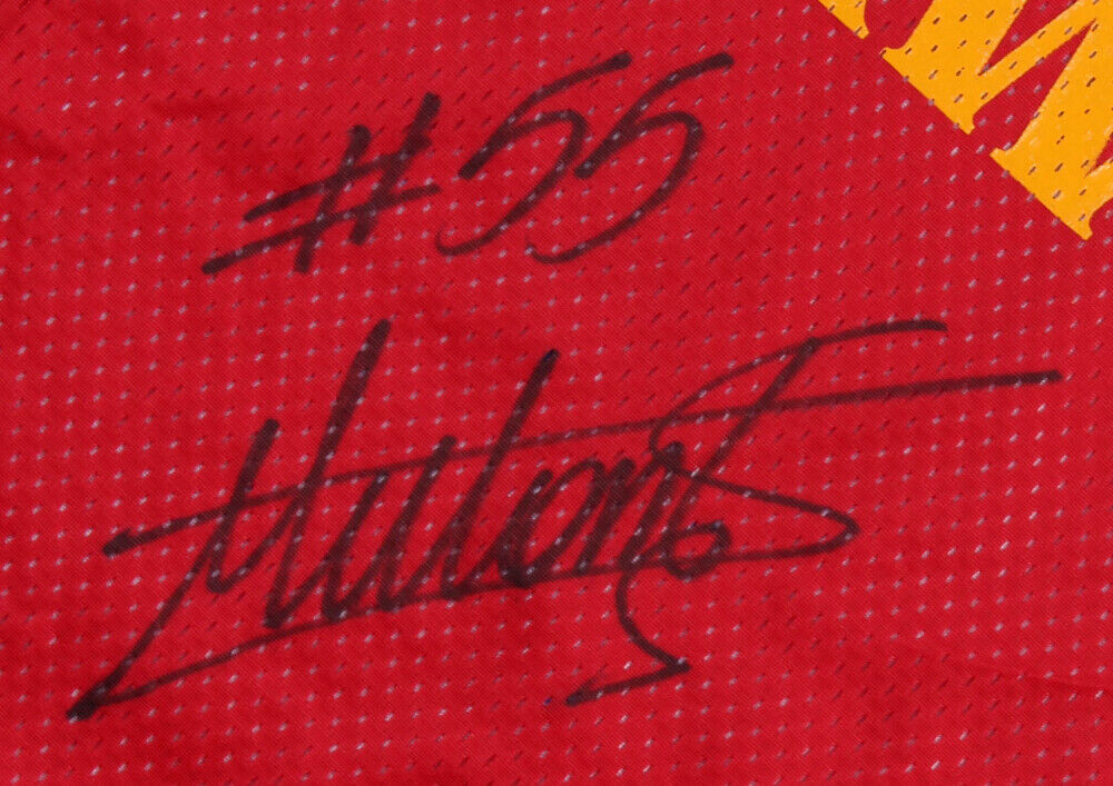 Dikembe Mutombo Atlanta Hawks Signed Autographed Throwback Jersey