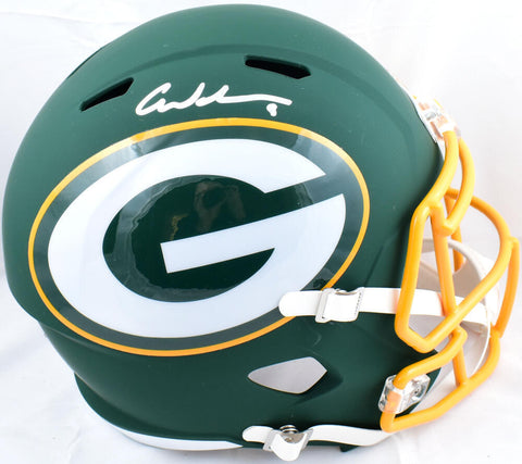 Christian Watson Autographed Packers F/S Amp Speed Helmet-Beckett W Hologram