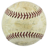 1935 Nl All Stars (22) Signed Onl Baseball Ott Medwick Hubbell Waner PSA #S02327