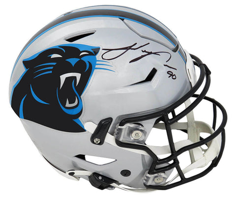 Julius Peppers Signed Panthers SpeedFlex Riddell Speed Authentic Helmet - SS COA