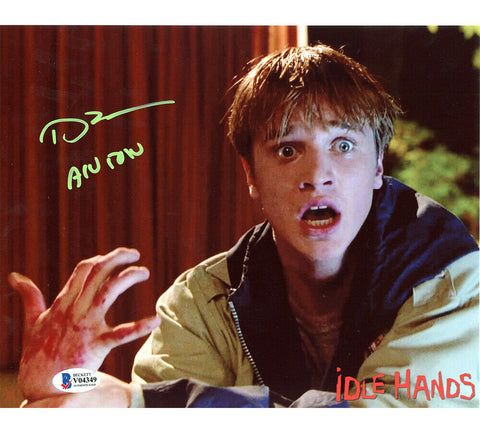 Devon Sawa Signed Idle Hands Unframed 8x10 Photo - Holding Hands with "Anton"