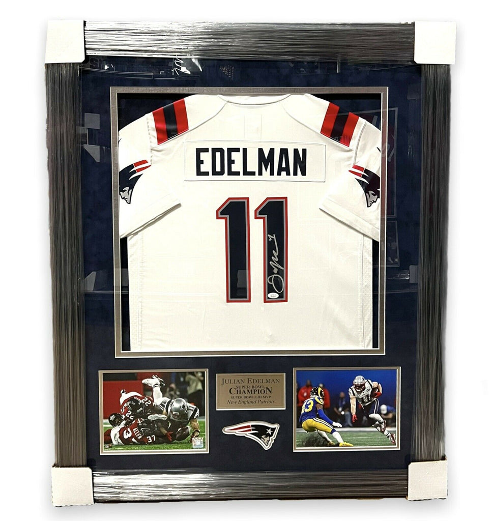 Julian Edelman Signed Autographed Color Rush Jersey Framed to 32x40 Pa –  Super Sports Center