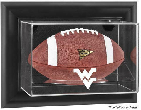 West Virginia Black Framed Wall-Mountable Football Display Case - Fanatics