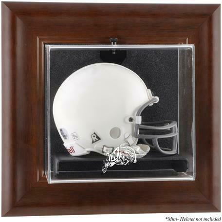 Navy Midshipmen Brown Framed Wall-Mountable Mini Helmet Display Case - Fanatics