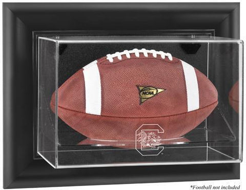 South Carolina Black Framed Wall-Mountable Football Display Case