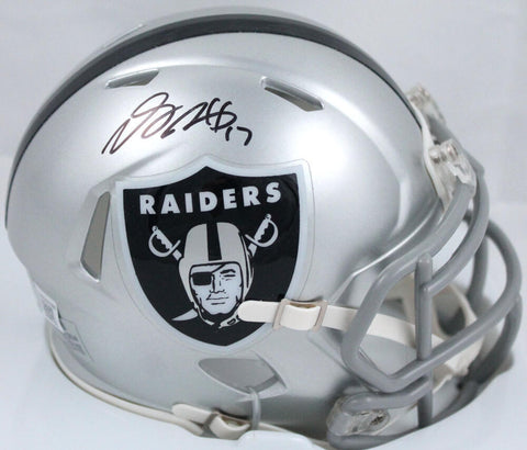 Davante Adams Autographed Las Vegas Raiders Speed Mini Helmet-Beckett W Hologram