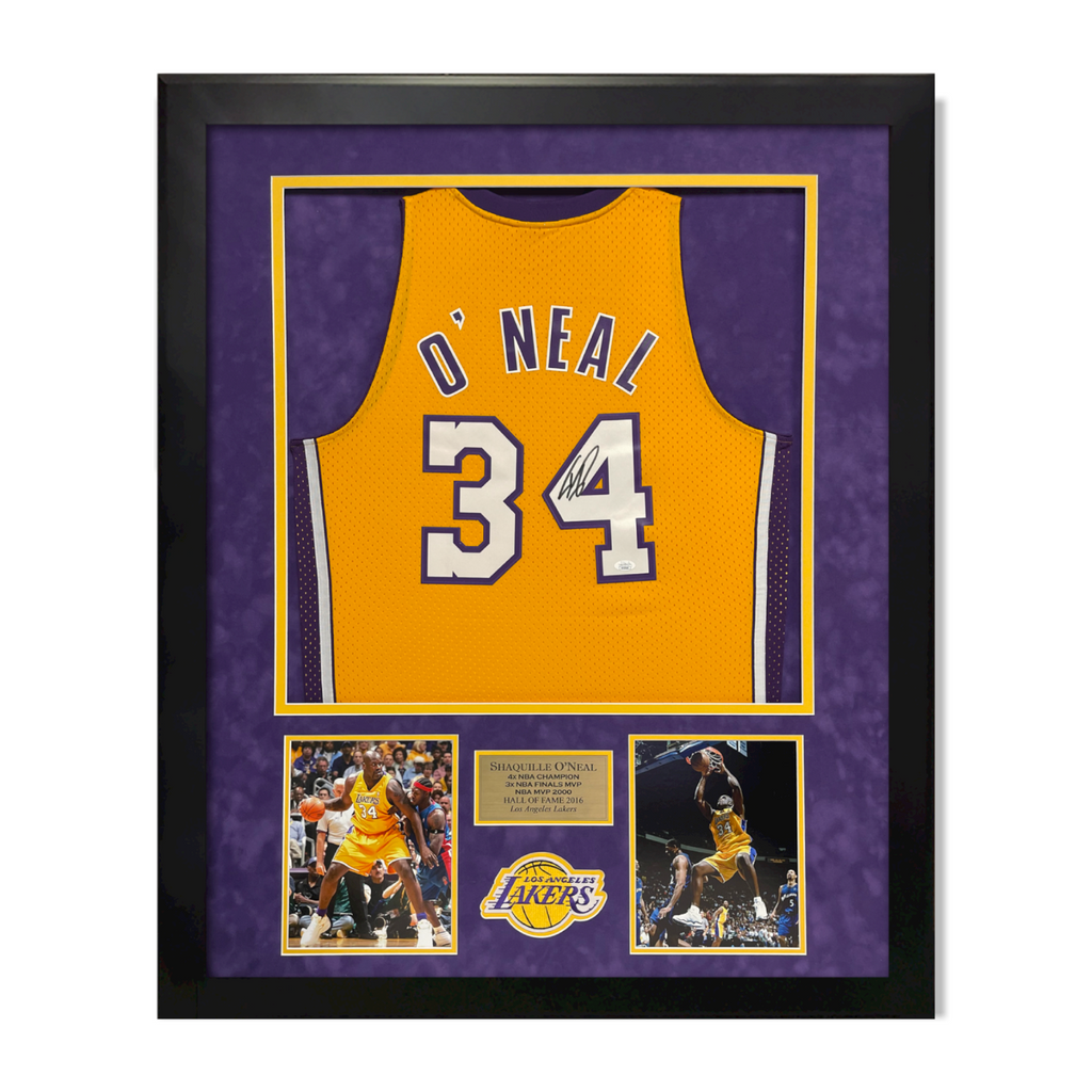 Shaquille O'neal Autographed Signed Framed Los Angeles 