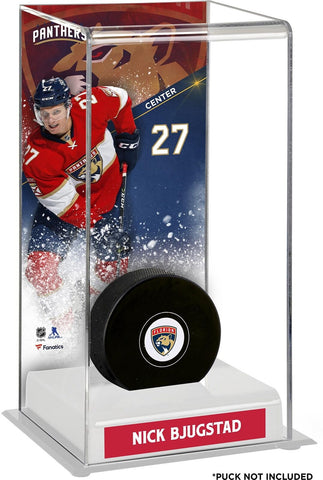 Nick Bjugstad Florida Panthers Deluxe Tall Hockey Puck Case