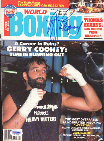Gerry Cooney Autographed Signed Boxing World Magazine Cover PSA/DNA #S42130