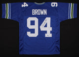 Chad Brown Signed Seattle Seahawks Jersey (Pro Player Hologram) 3xProBowl L.B.