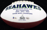 CORTEZ KENNEDY AUTOGRAPHED SIGNED WHITE LOGO FOOTBALL SEAHAWKS BECKETT 110684