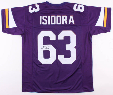 Danny Isidora Signed Vikings Jersey (JSA) Minnesota Offensive Lineman/U of Miami