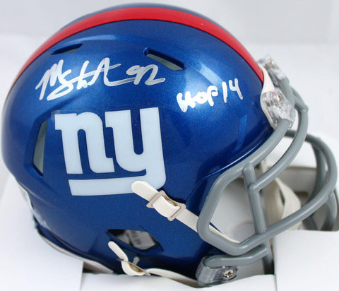 Michael Strahan Signed New York Giants Speed Mini Helmet W/HOF-Beckett W Holo