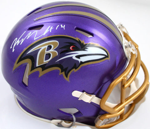 Kyle Hamilton Signed Baltimore Ravens Flash Speed Mini Helmet-Beckett W Hologram