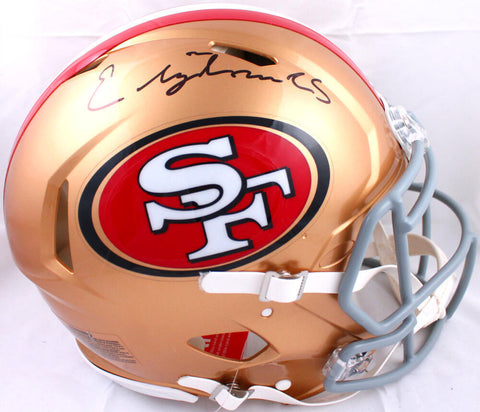 Elijah Mitchell Autographed 49ers F/S Speed Authentic Helmet-Beckett W Hologram