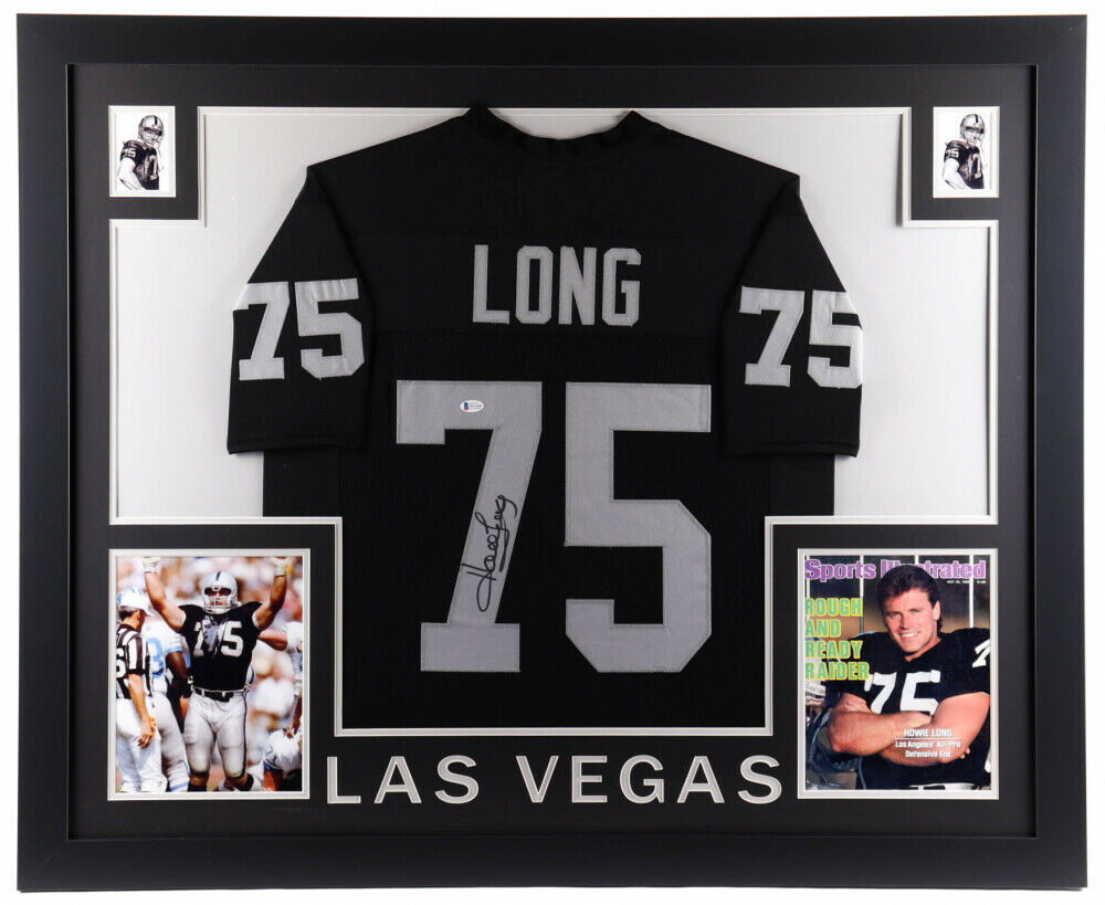 Howie Long Signed Oakland Raiders 35x43 Custom Framed Jersey (Beckett –  Super Sports Center