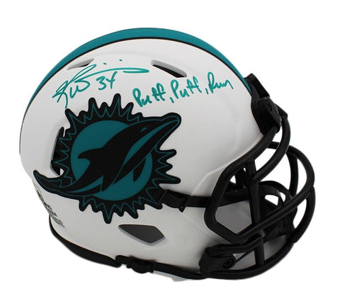 Ricky Williams Signed Dolphins Speed Lunar NFL Mini Helmet - "Puff, Puff, Run"