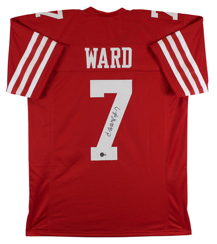 Charvarius Ward Authentic Signed Red Pro Style Jersey BAS Witnessed