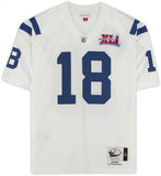 Peyton Manning Colts Signed Mitchell & Ness SuperBowl XLI Throwback Jersey w/Ins